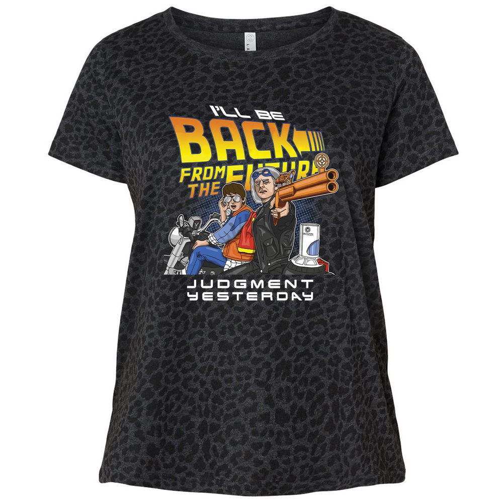 Ladies Curvy Jersey - T9NSC7NA - Black Leopard - 11