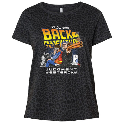 Ladies Curvy Jersey - T9NSC7NA - Black Leopard - 11