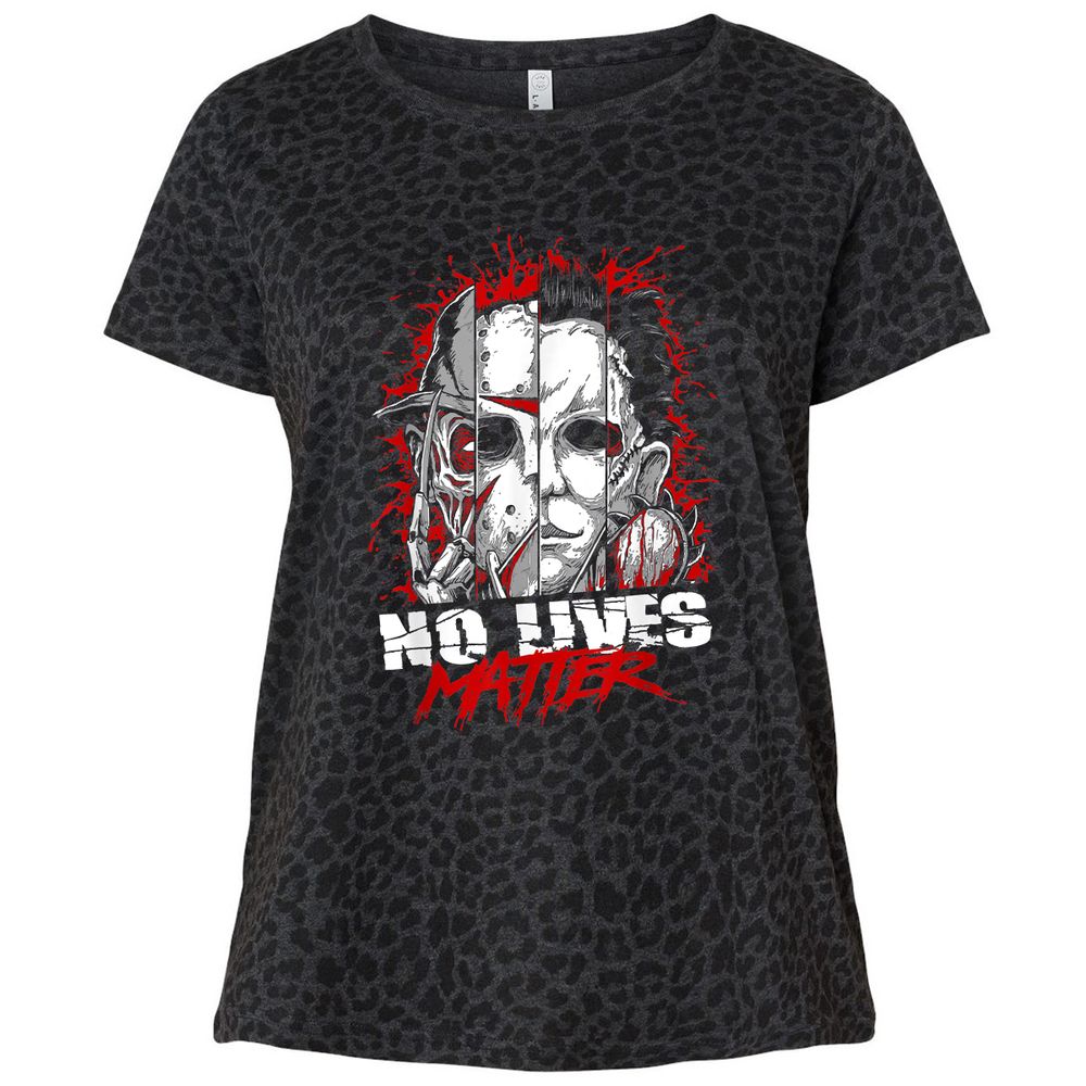 Ladies Curvy Jersey - Z9L9GLRG - Black Leopard - 11