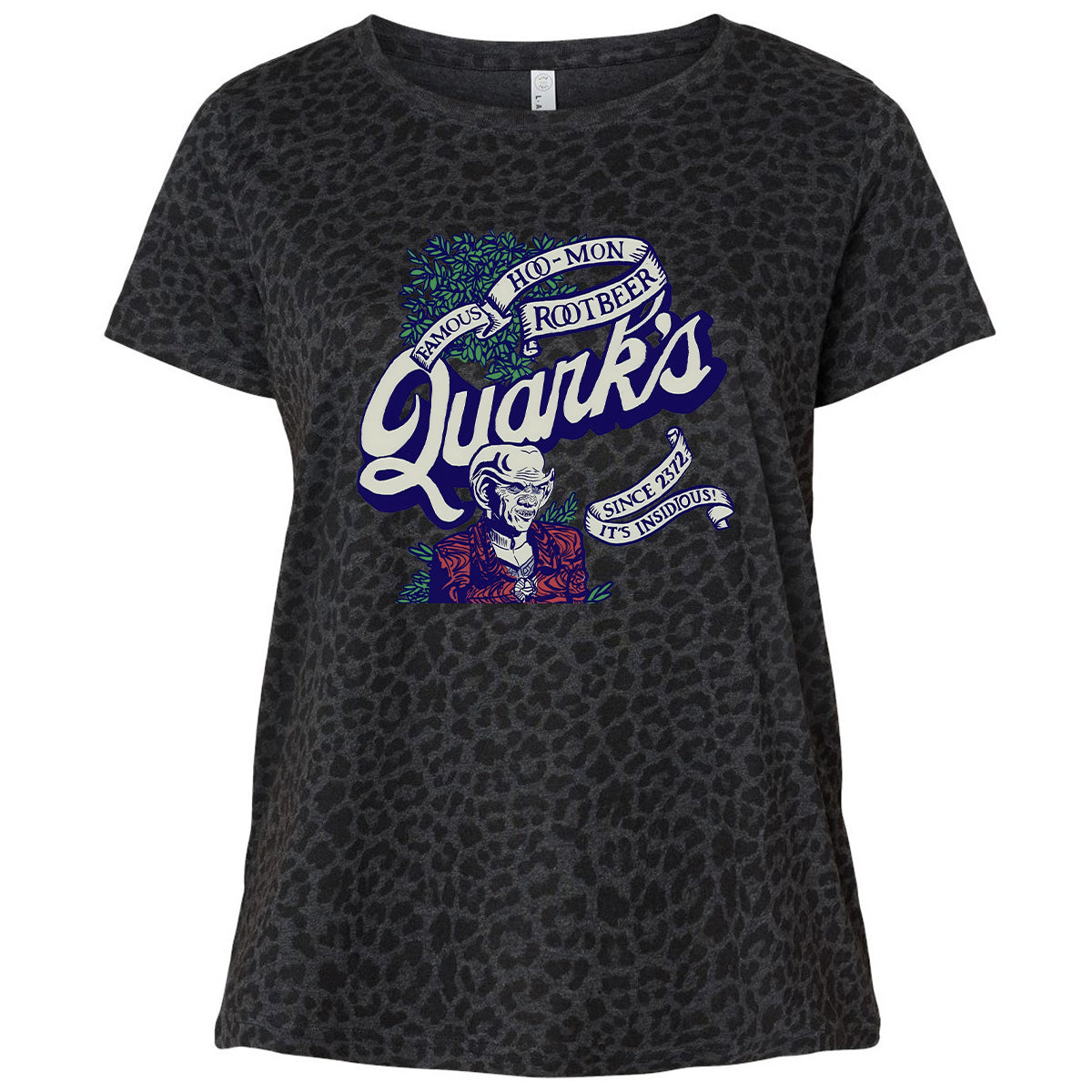 Ladies Curvy Jersey - 8CEZN5KQ - Black Leopard - 11