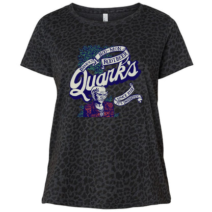 Ladies Curvy Jersey - 8CEZN5KQ - Black Leopard - 11