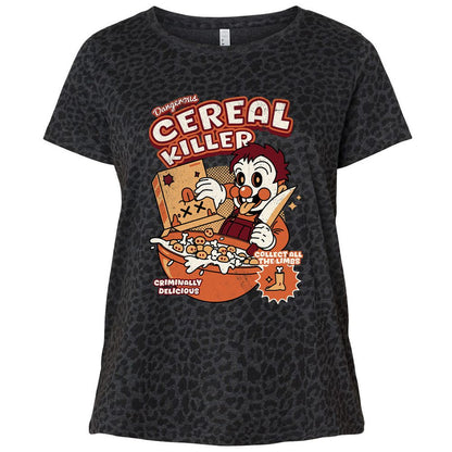 Ladies Curvy Jersey - 1V7FS5U6 - Black Leopard - 11