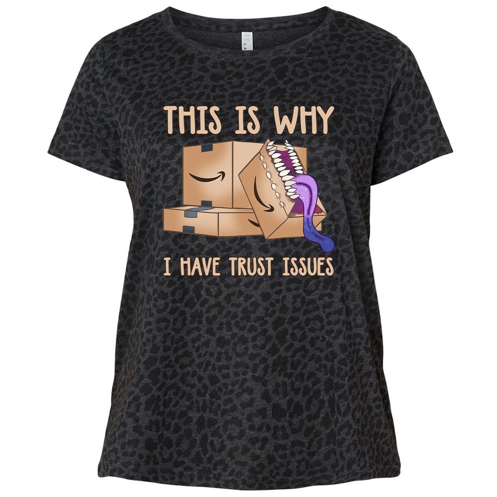 Ladies Curvy Jersey - 6BHBZ5MU - Black Leopard - 11