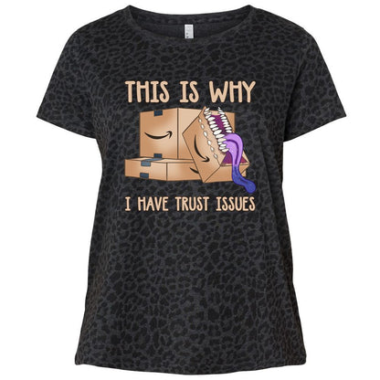 Ladies Curvy Jersey - 6BHBZ5MU - Black Leopard - 11