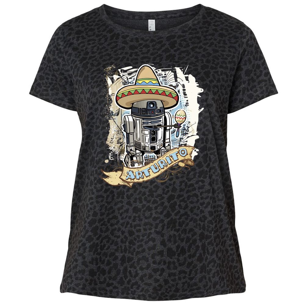 Ladies Curvy Jersey - RZFHCNFU - Black Leopard - 11