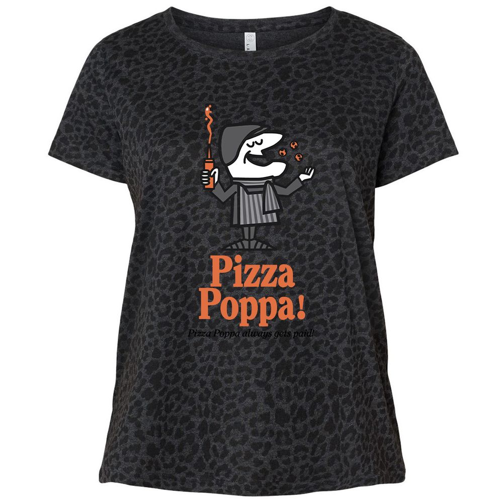 Ladies Curvy Jersey - YJBA3YNH - Black Leopard - 11