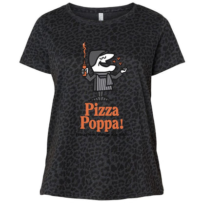 Ladies Curvy Jersey - YJBA3YNH - Black Leopard - 11