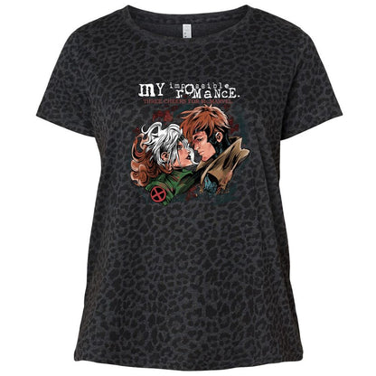 Ladies Curvy Jersey - VEAHGR6V - Black Leopard - 11