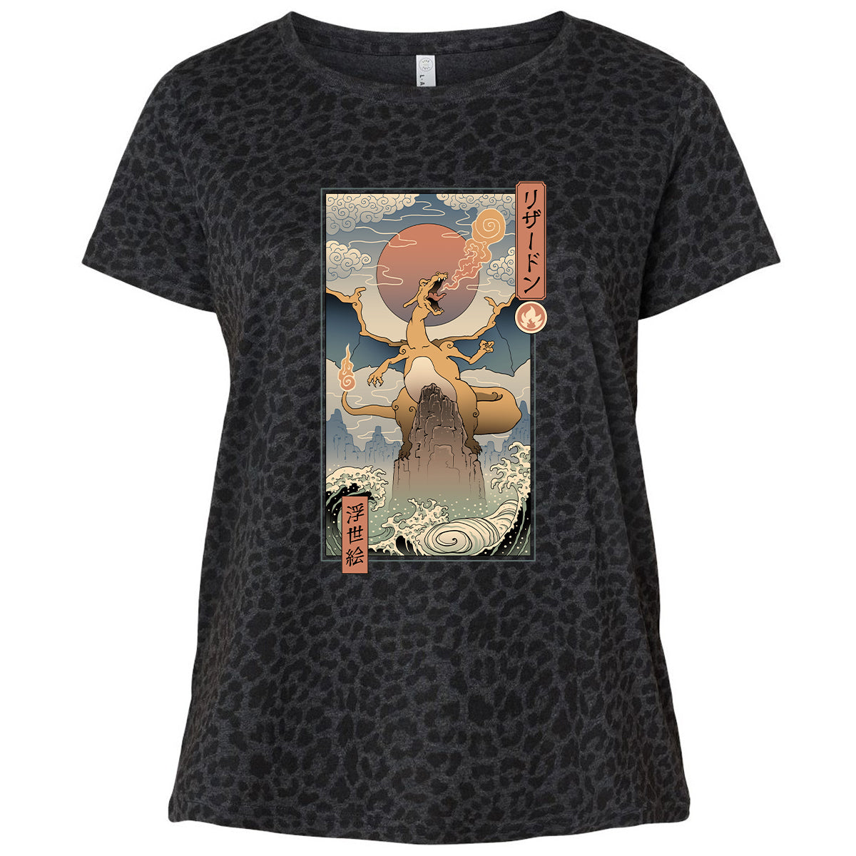 Ladies Curvy Jersey - S7AS5Q5N - Black Leopard - 11