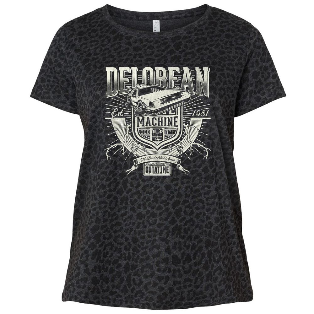 Ladies Curvy Jersey - B6A93NBG - Black Leopard - 11