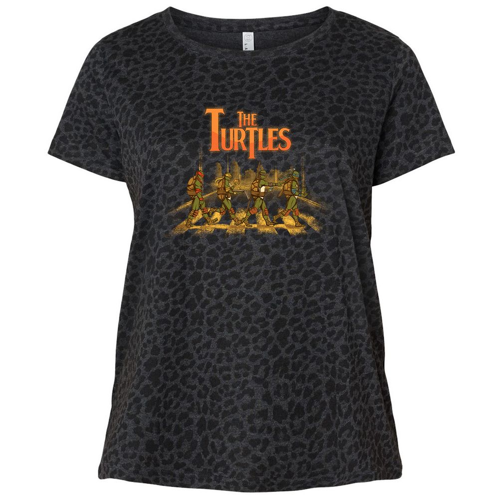 Ladies Curvy Jersey - VZNN8N1Y - Black Leopard - 11