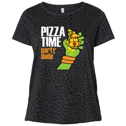 Ladies Curvy Jersey - F5Q7PPCE - Black Leopard - 11