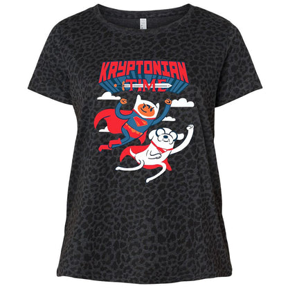 Ladies Curvy Jersey - 4YQ329E5 - Black Leopard - 11