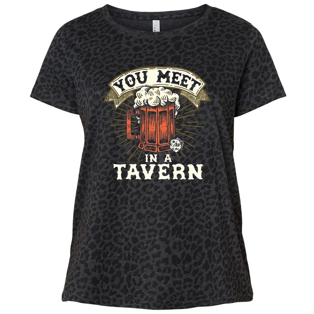 Ladies Curvy Jersey - PCX96K4P - Black Leopard - 11