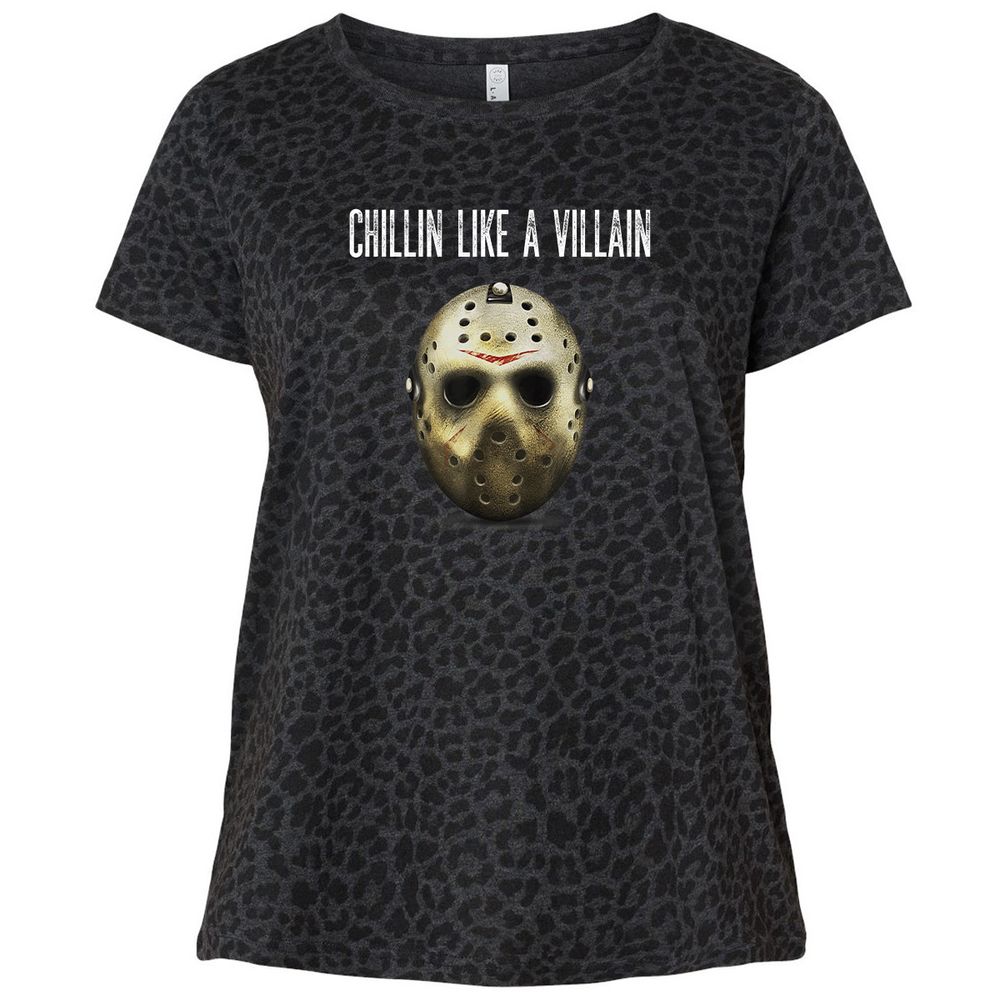 Ladies Curvy Jersey - GVWTTBCJ - Black Leopard - 11