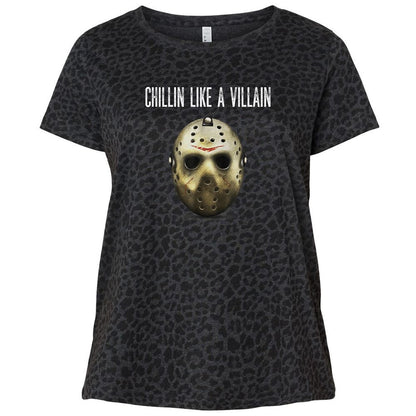 Ladies Curvy Jersey - GVWTTBCJ - Black Leopard - 11