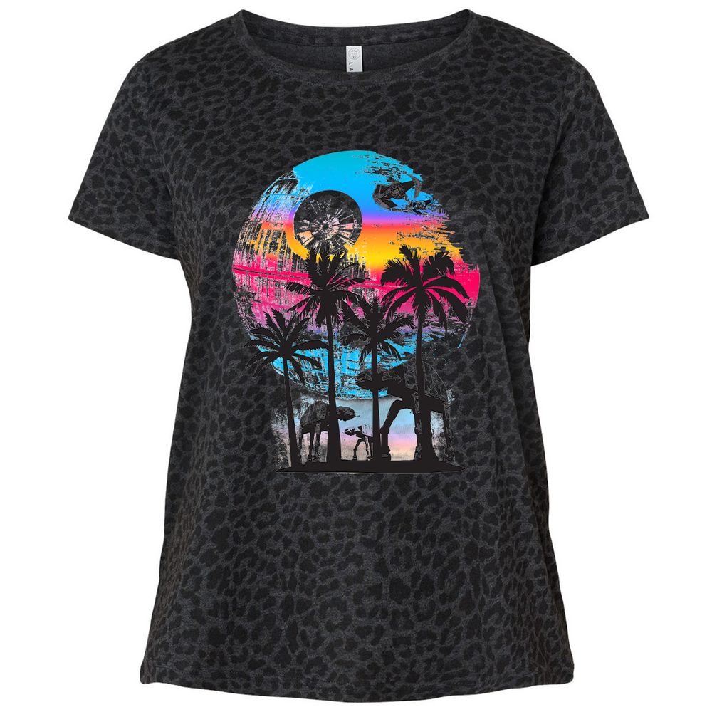 Ladies Curvy Jersey - LFVGDHQY - Black Leopard - 11