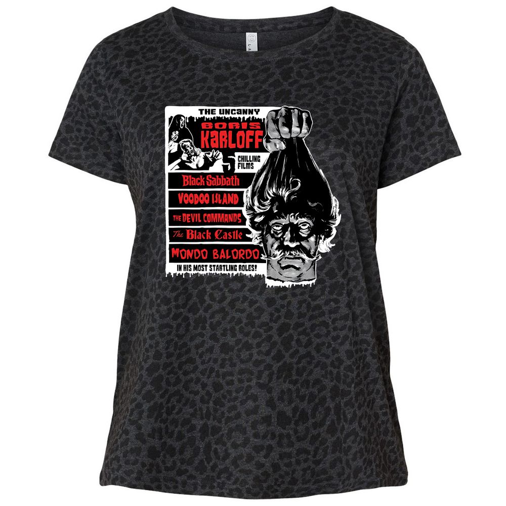 Ladies Curvy Jersey - NHSVWNDC - Black Leopard - 11