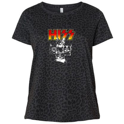 Ladies Curvy Jersey - N1PH4XQT - Black Leopard - 11