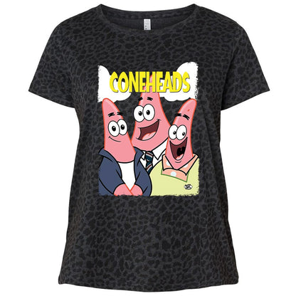 Ladies Curvy Jersey - X7A7QLLU - Black Leopard - 11