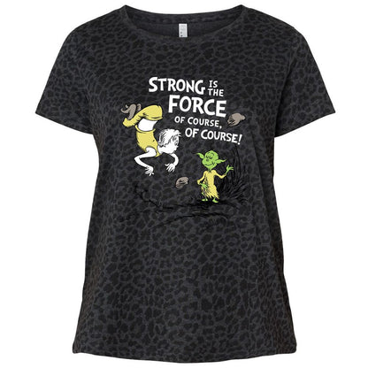 Ladies Curvy Jersey - ENUFJFWR - Black Leopard - 11