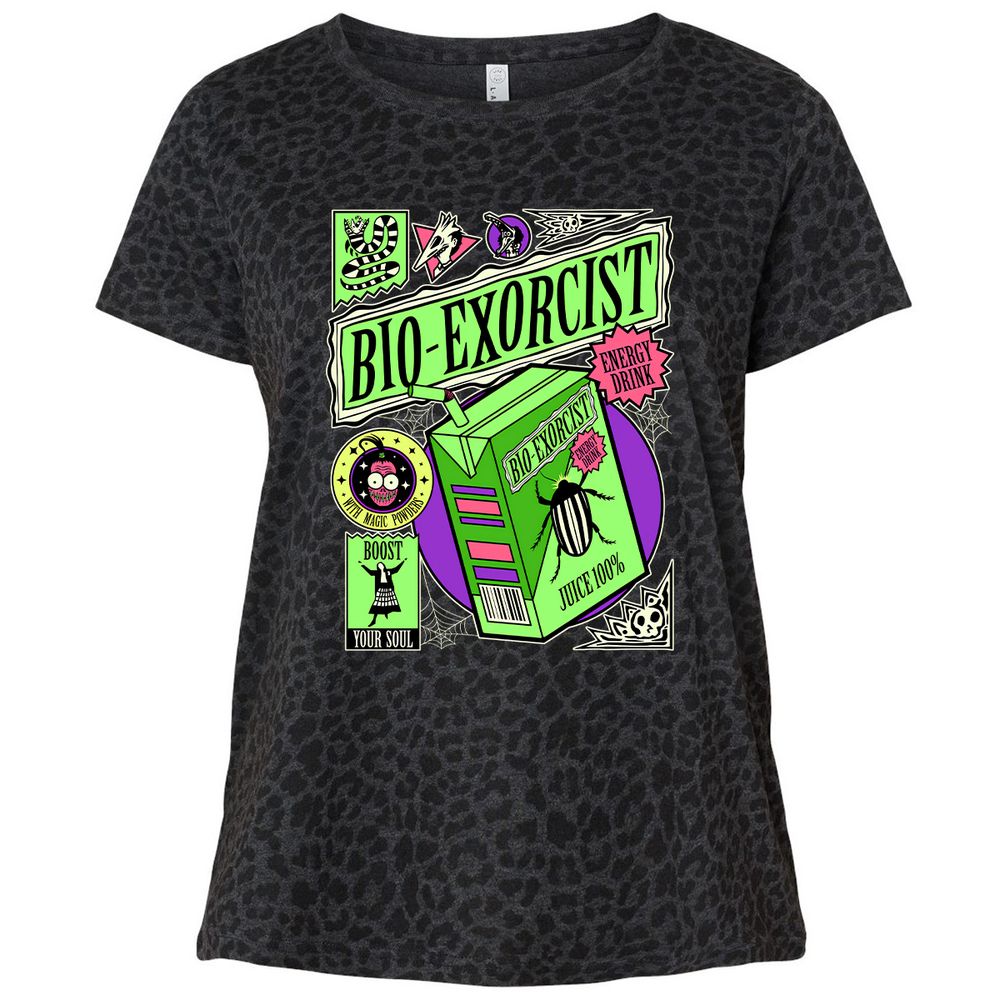 Ladies Curvy Jersey - QXS1WTJ7 - Black Leopard - 11