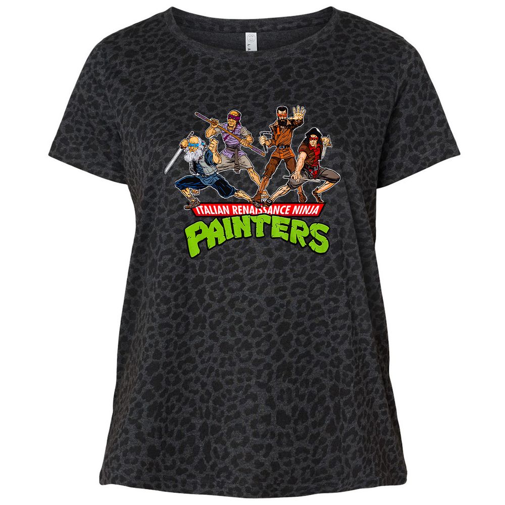 Ladies Curvy Jersey - 1PZN8EK8 - Black Leopard - 11