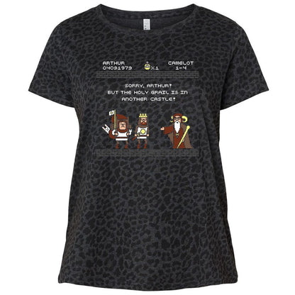 Ladies Curvy Jersey - 74FB5ZTQ - Black Leopard - 11