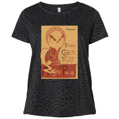 Ladies Curvy Jersey - U1WQY5GH - Black Leopard - 11