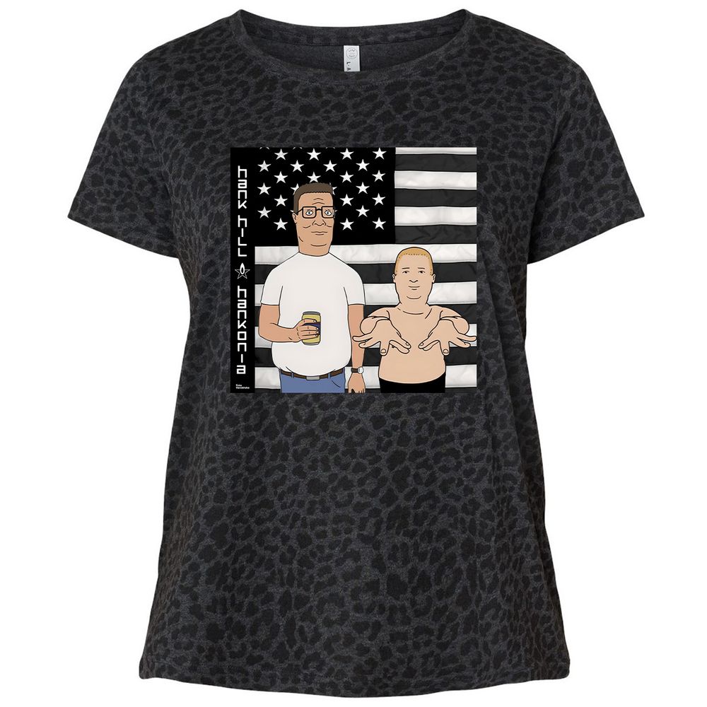 Ladies Curvy Jersey - ZNHCZSK5 - Black Leopard - 11