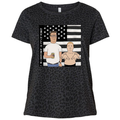 Ladies Curvy Jersey - ZNHCZSK5 - Black Leopard - 11