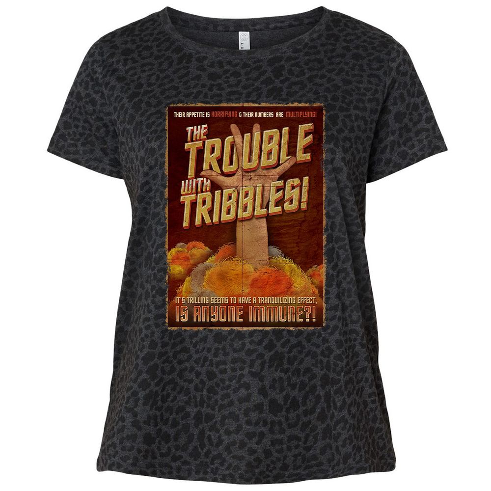 Ladies Curvy Jersey - PYMHU2XP - Black Leopard - 11