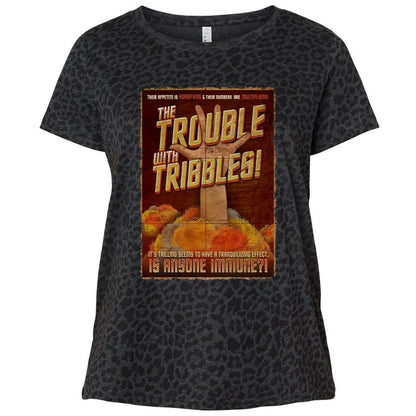 Ladies Curvy Jersey - PYMHU2XP - Black Leopard - 11