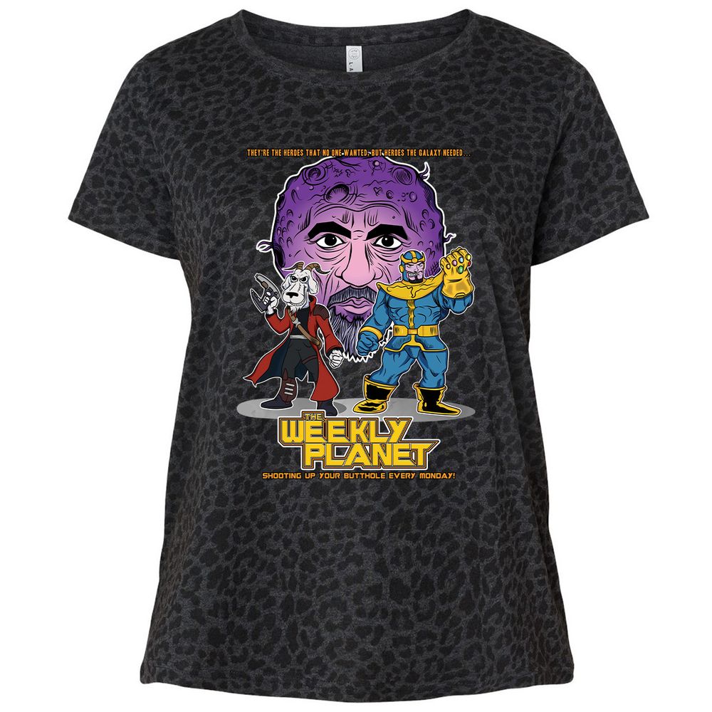 Ladies Curvy Jersey - 36AM3DQS - Black Leopard - 11