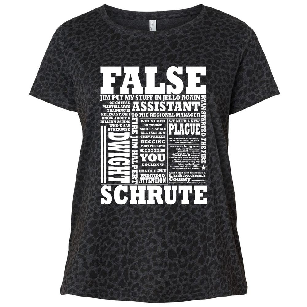 Ladies Curvy Jersey - 7WPLWAEK - Black Leopard - 11