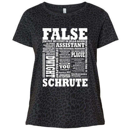 Ladies Curvy Jersey - 7WPLWAEK - Black Leopard - 11