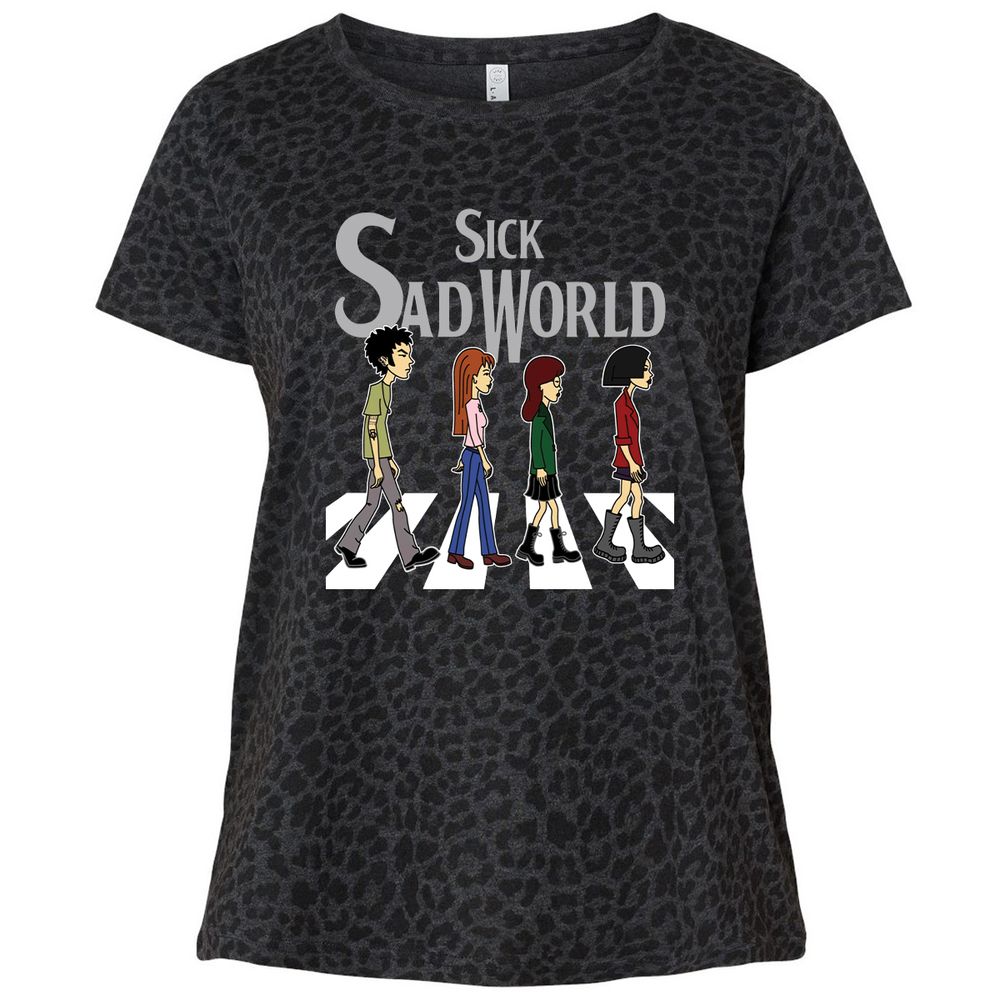 Ladies Curvy Jersey - SXDXLWVY - Black Leopard - 11