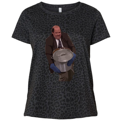 Ladies Curvy Jersey - 4QJ1G282 - Black Leopard - 11