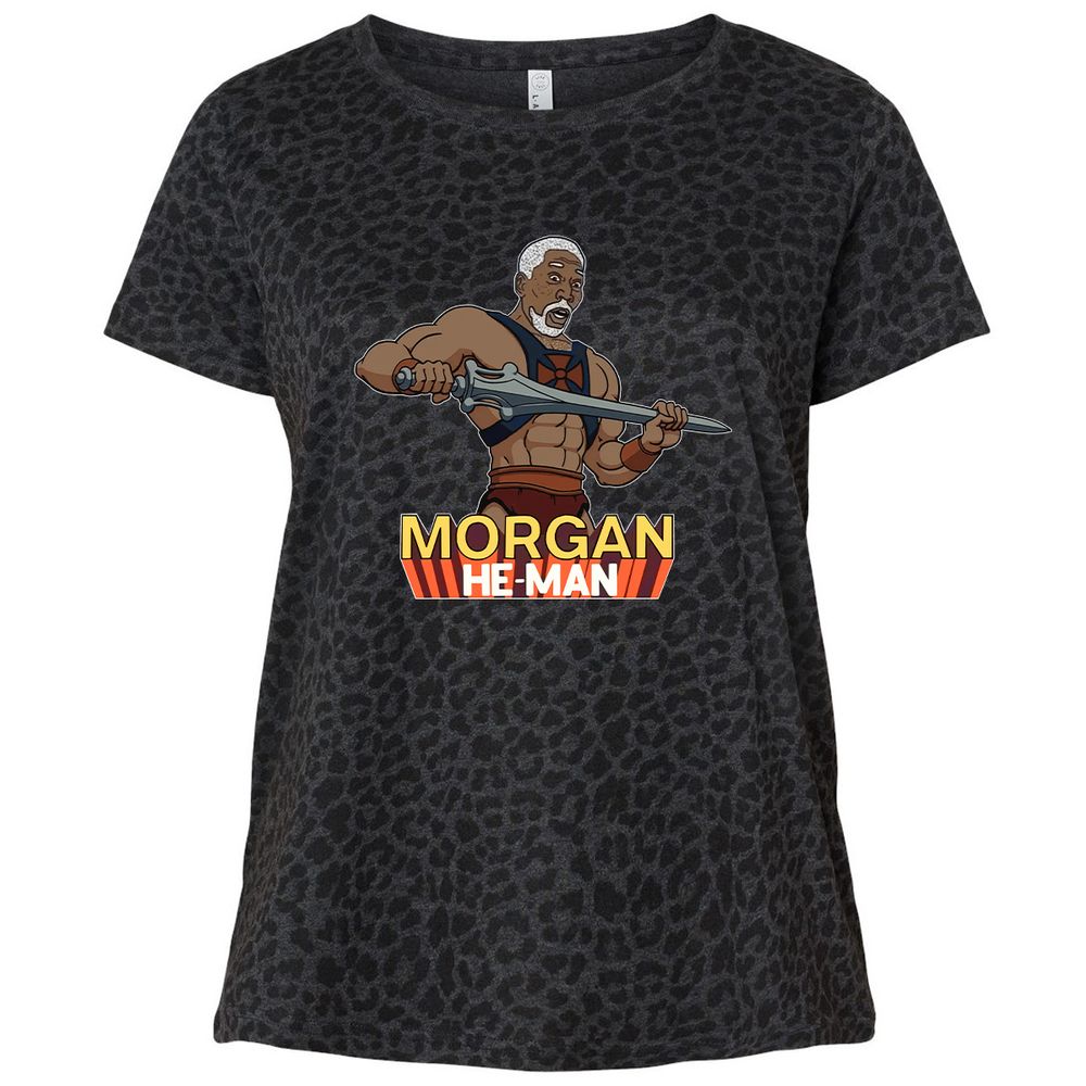 Ladies Curvy Jersey - C5ZA7Q7J - Black Leopard - 11