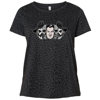 Ladies Curvy Jersey - E5MCH1LJ - Black Leopard - 11