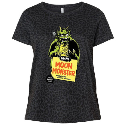 Ladies Curvy Jersey - GVA4QYRX - Black Leopard - 11