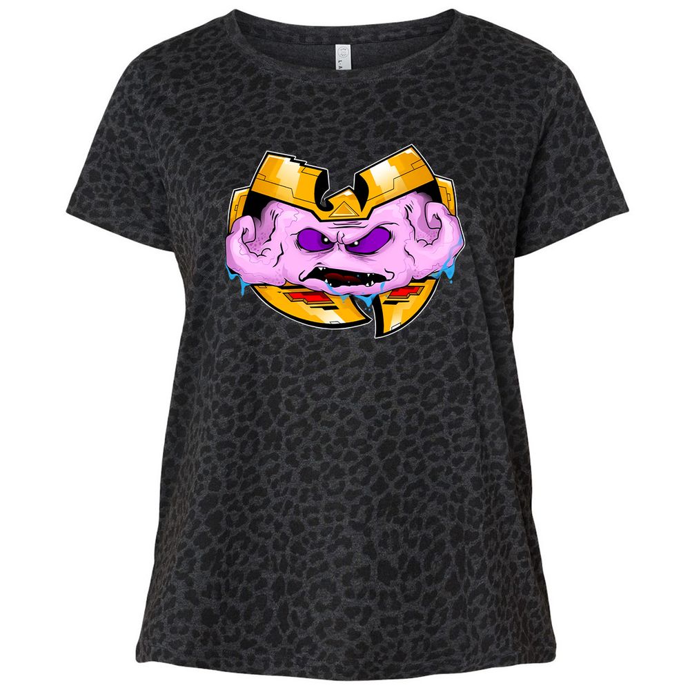 Ladies Curvy Jersey - W1TSFYDZ - Black Leopard - 11