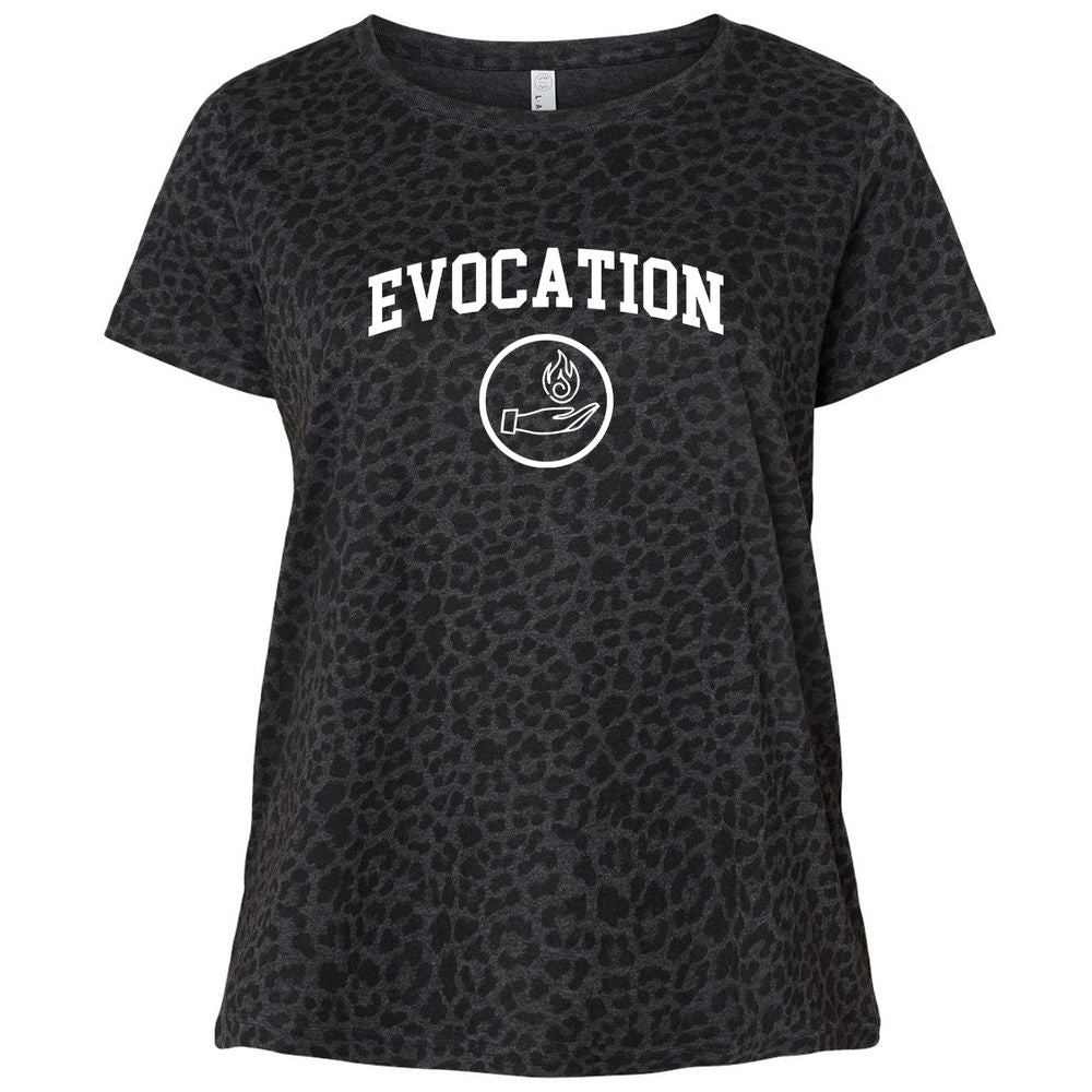 Ladies Curvy Jersey - 6EQN9AHJ - Black Leopard - 11