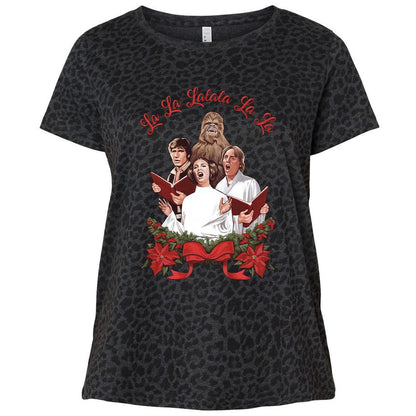 Ladies Curvy Jersey - Y23TKDXD - Black Leopard - 11