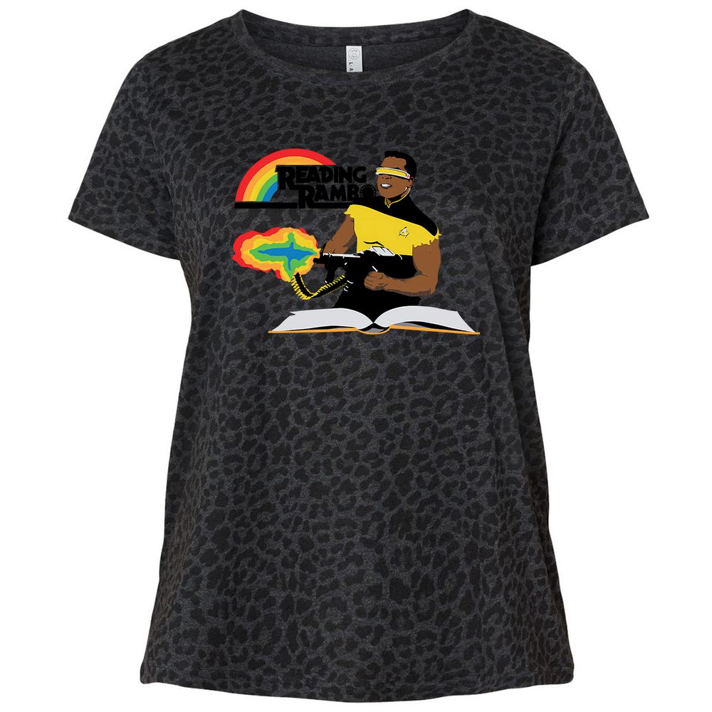 Ladies Curvy Jersey - LBJBNXU1 - Black Leopard - 11