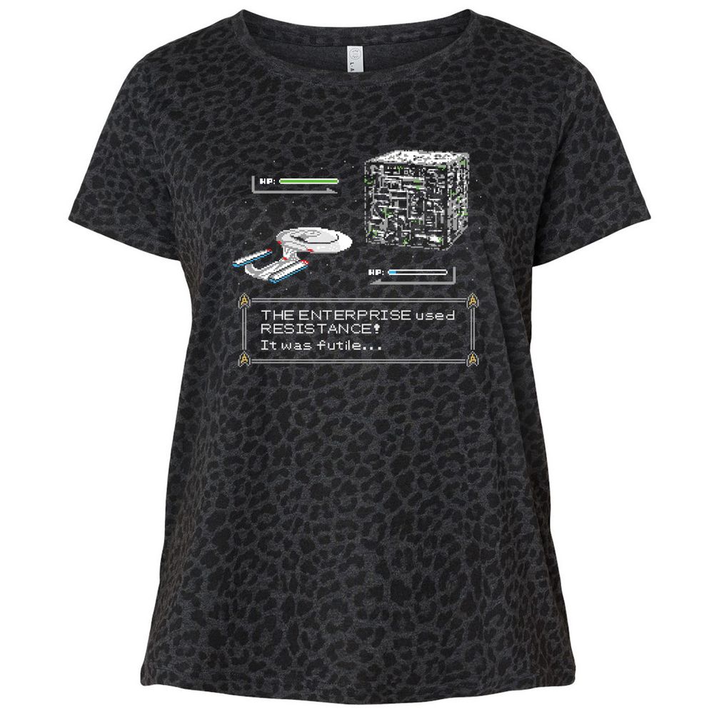 Ladies Curvy Jersey - YCU1RR3L - Black Leopard - 11