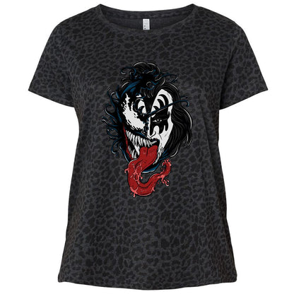 Ladies Curvy Jersey - H96SFUGC - Black Leopard - 11