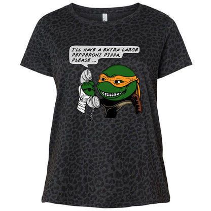 Ladies Curvy Jersey - LMTLV1M4 - Black Leopard - 11