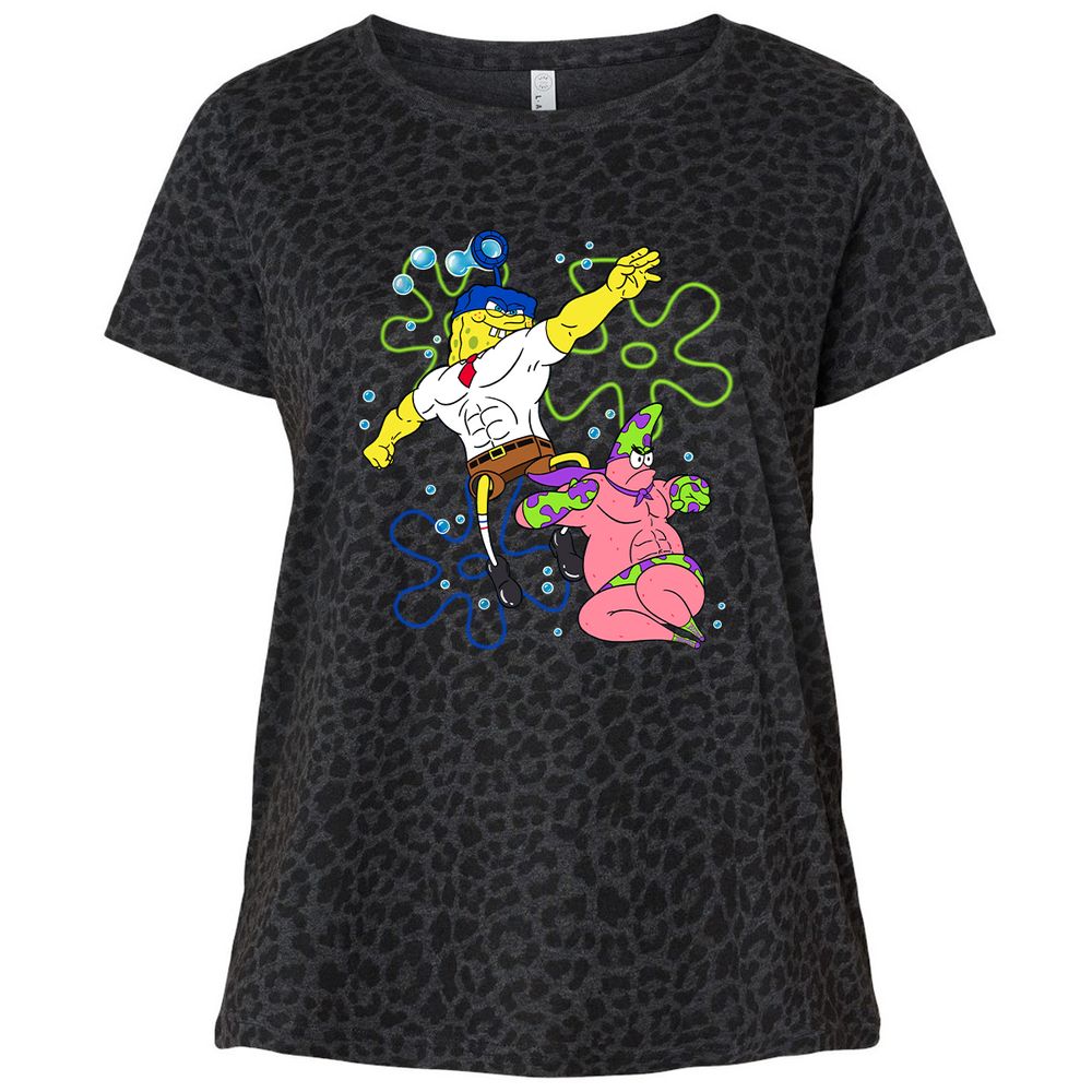 Ladies Curvy Jersey - VVCZD79H - Black Leopard - 11