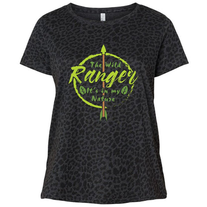 Ladies Curvy Jersey - LR7F2A5V - Black Leopard - 11